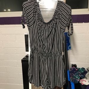 Striped romper
